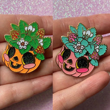 Load image into Gallery viewer, Jack-o-planter Enamel Pin