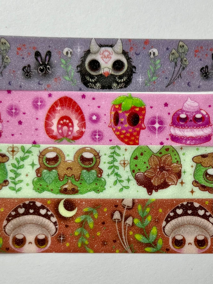 Glittery Washi tape set Series 1 – Carys Cuttlefish