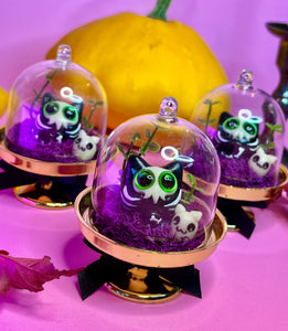Skeleton Kitty Worry Wart (Decorative Dome)