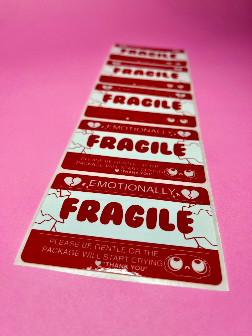 Emotionally Fragile Sticker ( 5 pack) – Carys Cuttlefish