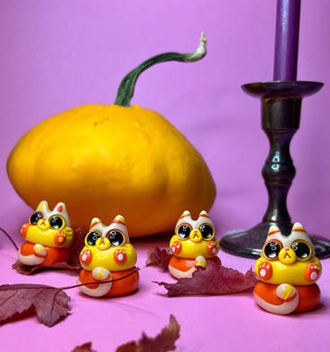 Candy Corn Kitty Worry Wart