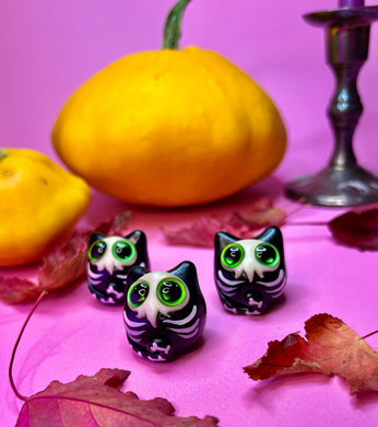 Skeleton Kitty Worry Wart