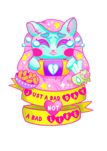 Load image into Gallery viewer, Just a bad day glitter sticker