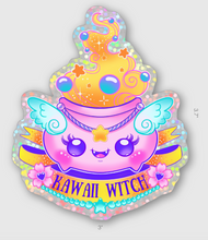 Cargar imagen en el visor de la galería, Kawaii Witch Glitter Sticker