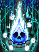 Load image into Gallery viewer, Will O the Wisp Folklore Card