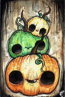 Pumpkin Stack Print