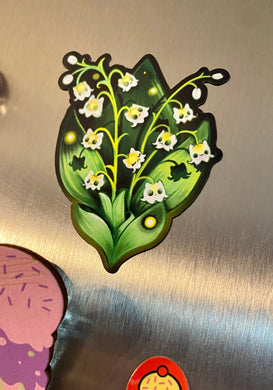 Lily of the valley magnet